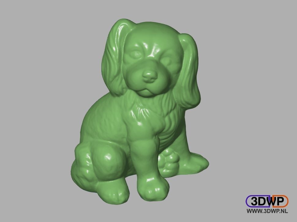 Dog.JPG Download STL file Dog Sculpture (Cavalier King Charles) • 3D printing template, 3DWP