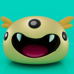 01.jpg Cute Little Blob Monster 01
