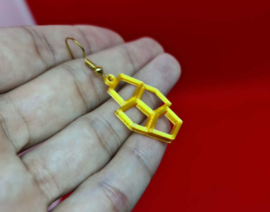 pentagonal.png STL file pentagon earrings・3D printer model to download, 3dMestres