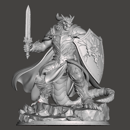 Dragonborn Paladin DND Figurine