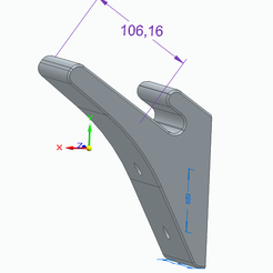 Unbenannt.png Archivo STL Soporte de pared para monopatín・Objeto para impresora 3D para descargar