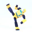 bee10.jpg Бесплатный STL файл ARTICULATED G1 TRANSFORMERS BUMBLEBEE - NO SUPPORT・Шаблон для 3D-печати для загрузки
