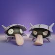 shellder-render.jpg Pokemon - Shellder with 2 poses