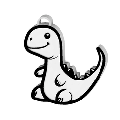 cute-dinosaur-1.png Файл STL Очаровательный брелок в виде динозавра・3D модель для печати скачать
