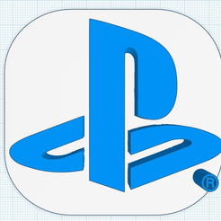 0.png Free STL file Playstation Logo・3D printing idea to download, isaac7437