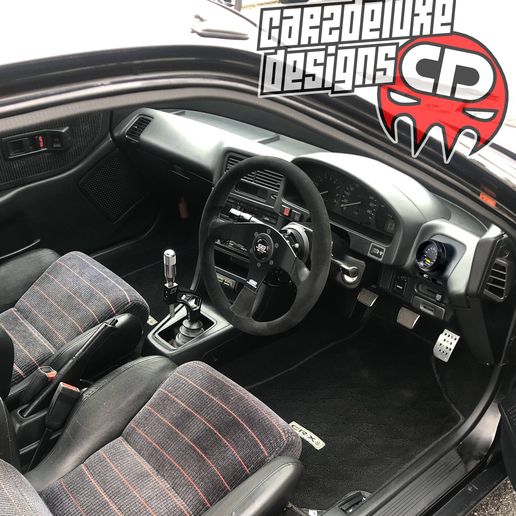 Single gauge pod mount for 1988-1991 CRX functional defrost vent 3D model