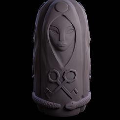 untitled.jpg STL file Totem de la Diosa / Bruja Hecates・3D printer model to download