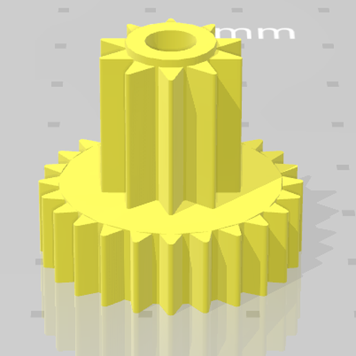 Download STL file Universal Blender Motor Intermediate Gear • 3D print