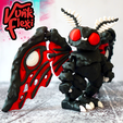 FreshStart12.png Mothman Cryptid MultiColor Flexi Print-In-Place + figure