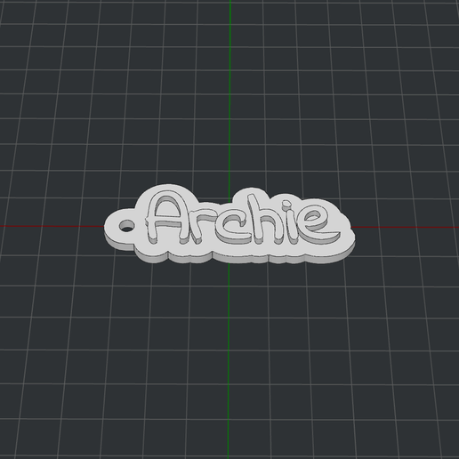 Keychain Archie 3D model