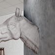 6.png Paraceratherium prehistoric Rhino mammal head wall mount statue STL