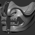 Screen Shot 2020-08-10 at 4.49.37 pm.png Descargar archivo OBJ GHOST OF TSUSHIMA - Ghost Mask - Fan art cosplay 3D print • Diseño para imprimir en 3D, 3DCraftsman