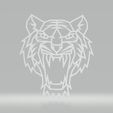 tiger h2.jpg Tiger Head Wall Decoration Sticker 3D Art