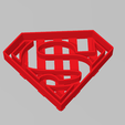 superman5cm.PNG Cookie Cutter Superman 5cm Superheroes Heroes Cookie Cutter