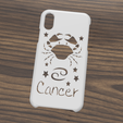 Case iphone X y XS Cancer2.png Case Iphone X/XS Cancer sign
