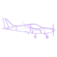 king air c90a.stl Wall Silhouette: Airplane Set