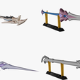 03.png 20 STYLIZED SPEAR MODELS PACK 1 - LOW POLY