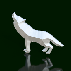 LSIX-Wolf.png Воющий волк - Low Poly