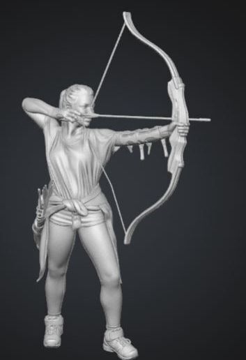 Female Arrow Shooter High resolution