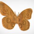 Steampunk-Butterfly.100.jpg Steampunk Butterfly 3d model in stl format,cnc 3d stl file,for milling,stl Steampunk Butterfly for 3d printing and cnc router.