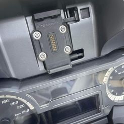 IMG_0623.jpg Fichier STL Support Telephone pour BMW RT, GS... compatible avec support Garmin・Objet pour imprimante 3D à télécharger