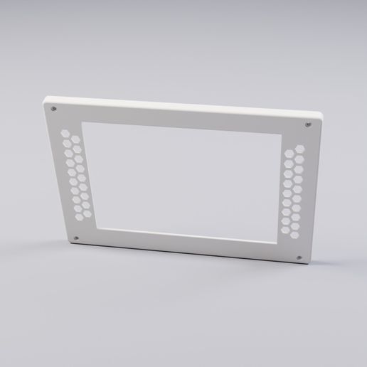 Hex Vent Display Bezel Frame — STL File | Display | Gift
