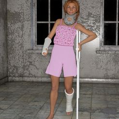girlcrutch.jpg Crutch Girl 1:64