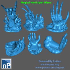Magical_Hands_medium.jpg STL file Magical Hand Spell Effects・3D printer design to download, np-dev