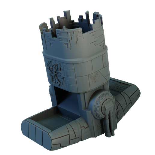 ASP021-2.png Crashed Spaceship Dice Tower