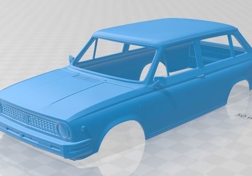Volvo 66 Kombi 1975 Printable Body Car - 3D model önizlemesi