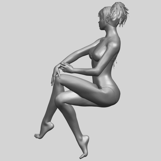 20_TDA0664_Naked_Girl_H02A07.png Download free file Naked Girl H02 • Model to 3D print, GeorgesNikkei