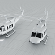 8.png Bell 212 Training  combat utility Helicopter model