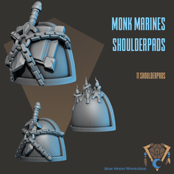 thumbsquare.png STL-Datei MONK MARINE Schulterpads・3D-Drucker-Vorlage zum herunterladen
