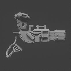 raygun_00.jpg STL file Heavy raygun UPSCALED Heavy weapon - 3 poses・3D printer design to download