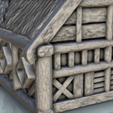 54.png Large medieval house with multi-floored thatched roof (8) - Warhammer Age of Sigmar Alkemy Lord of the Rings War of the Rose Warcrow Saga