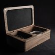 DSC03510.jpg Jewelry Box with Lid | STL File for 3D Printing | Two-Compartment Jewelry Organizer | Wooden Box Design for CNC