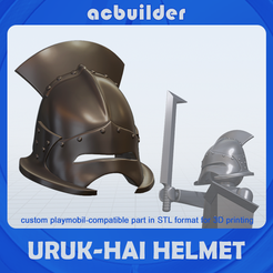 14202-title.png Uruk-Hai Helmet playmobil compatible