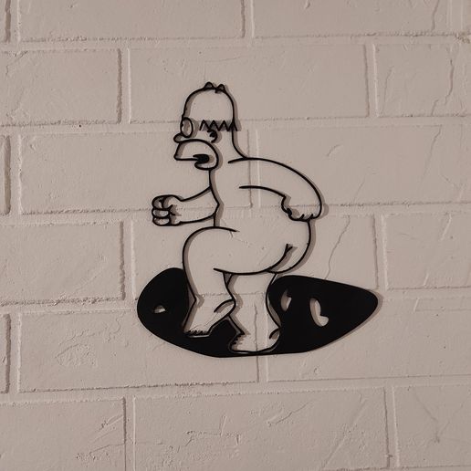 Homer Simpson 2D WALL DECORATION 3D model