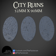 52mm-x-90mm-set.png 52 x 90mm Oval City Ruins Base Set (Supported)