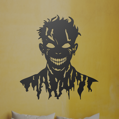 Undead-2.png Fichier STL Art mural des morts-vivants・Plan pour imprimante 3D à télécharger