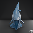 Mosasaurus-wax-3.png Mosasaurus hoffmanni 3D print model