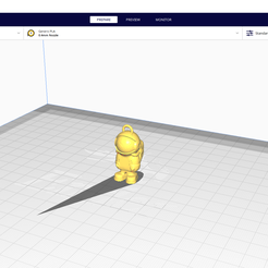 CE3E3V2_astronaut-keychain-Ultimaker-Cura-30.01.2023-12_03_20.png STL file Astonaut keychain・3D printer model to download