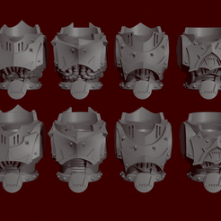 9.png STL-Datei Metzger Marine Torsos + Rucksäcke・3D-druckbare Vorlage zum herunterladen