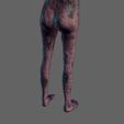 12.jpg Animated Zombie woman-Rigged 3d game character Low-poly 3D model