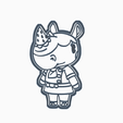 WDAWD.png STL file MERINGUE - COOKIE CUTTER / ANIMAL CROSSING・3D printer model to download