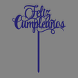 feliz cumple 008 con pinche.png Happy birthday happy birthday cake topper