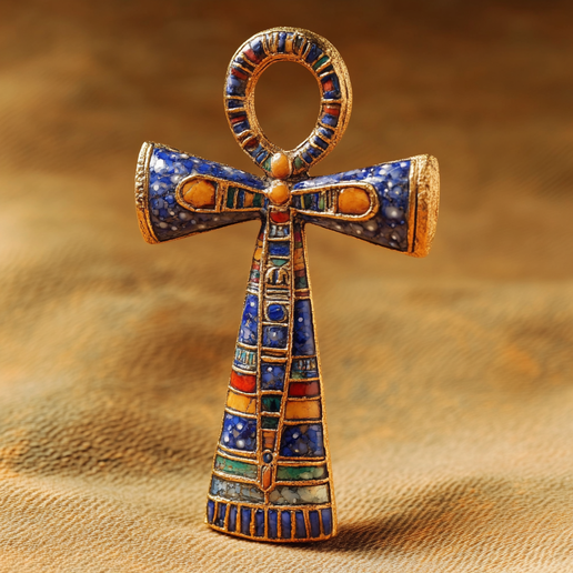 Jewelled Egyptian Ankh 3D Model 3D model