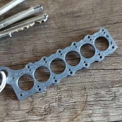 IMG_20221020_111902.jpg Free STL file 2jz head gasket pendant.・3D print object to download