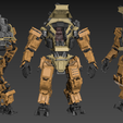 ION_detailing_progress_04.png Big Particle Robot Poseable Set 100mm (approx. height)