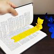 CuteA-LuckyC-BM-9.jpg Cute Alien & Lucky Cat Bookmarks 📚✨ 3D Printed Duo